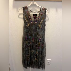 Johnny Was embroidered dress